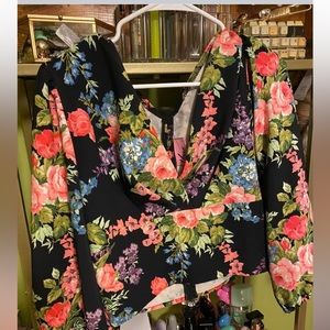 Vixen By Micheline Pitt Floral Bawdy top